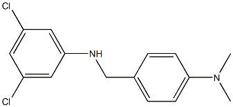 3,5-dichloro-N-{[4-(dimethylamino)phenyl]methyl}aniline Struktur