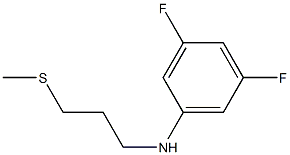 3,5-difluoro-N-[3-(methylsulfanyl)propyl]aniline Struktur