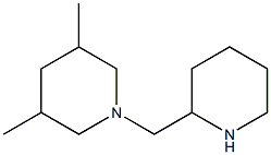 3,5-dimethyl-1-(piperidin-2-ylmethyl)piperidine Struktur