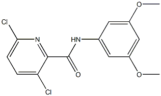 3,6-dichloro-N-(3,5-dimethoxyphenyl)pyridine-2-carboxamide Struktur