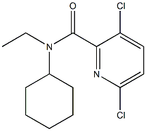 3,6-dichloro-N-cyclohexyl-N-ethylpyridine-2-carboxamide Struktur