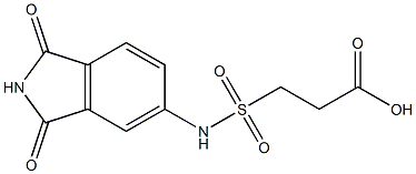 3-[(1,3-dioxo-2,3-dihydro-1H-isoindol-5-yl)sulfamoyl]propanoic acid Struktur