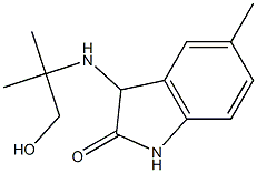 3-[(1-hydroxy-2-methylpropan-2-yl)amino]-5-methyl-2,3-dihydro-1H-indol-2-one Struktur