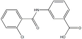 3-[(2-chlorobenzoyl)amino]benzoic acid Struktur