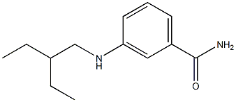 3-[(2-ethylbutyl)amino]benzamide Struktur