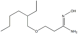 3-[(2-ethylhexyl)oxy]-N'-hydroxypropanimidamide Struktur