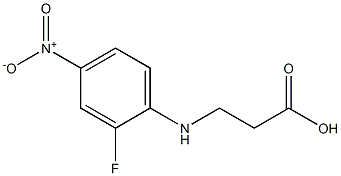 3-[(2-fluoro-4-nitrophenyl)amino]propanoic acid Struktur