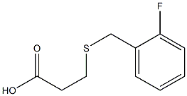 3-[(2-fluorobenzyl)thio]propanoic acid Struktur