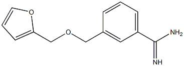 3-[(2-furylmethoxy)methyl]benzenecarboximidamide Struktur