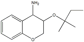 3-[(2-methylbutan-2-yl)oxy]-3,4-dihydro-2H-1-benzopyran-4-amine Struktur