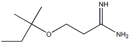 3-[(2-methylbutan-2-yl)oxy]propanimidamide Struktur