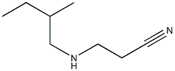 3-[(2-methylbutyl)amino]propanenitrile Struktur