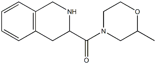 3-[(2-methylmorpholin-4-yl)carbonyl]-1,2,3,4-tetrahydroisoquinoline Struktur