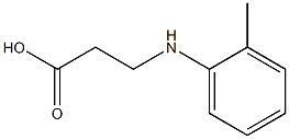 3-[(2-methylphenyl)amino]propanoic acid Struktur