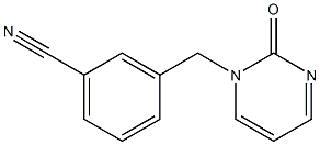 3-[(2-oxopyrimidin-1(2H)-yl)methyl]benzonitrile Struktur