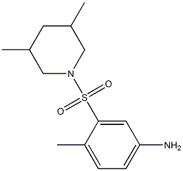 3-[(3,5-dimethylpiperidine-1-)sulfonyl]-4-methylaniline Struktur