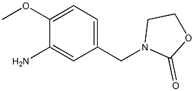 3-[(3-amino-4-methoxyphenyl)methyl]-1,3-oxazolidin-2-one Struktur