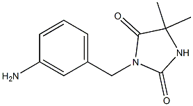 3-[(3-aminophenyl)methyl]-5,5-dimethylimidazolidine-2,4-dione Struktur