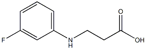 3-[(3-fluorophenyl)amino]propanoic acid Struktur