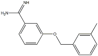 3-[(3-methylbenzyl)oxy]benzenecarboximidamide Struktur