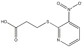 3-[(3-nitropyridin-2-yl)thio]propanoic acid Struktur