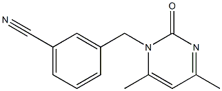 3-[(4,6-dimethyl-2-oxopyrimidin-1(2H)-yl)methyl]benzonitrile Struktur