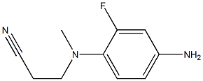 3-[(4-amino-2-fluorophenyl)(methyl)amino]propanenitrile Struktur