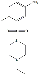 3-[(4-ethylpiperazine-1-)sulfonyl]-4-methylaniline Struktur