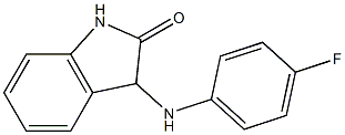 3-[(4-fluorophenyl)amino]-2,3-dihydro-1H-indol-2-one Struktur