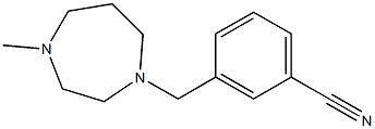 3-[(4-methyl-1,4-diazepan-1-yl)methyl]benzonitrile Struktur