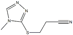 3-[(4-methyl-4H-1,2,4-triazol-3-yl)sulfanyl]propanenitrile Struktur