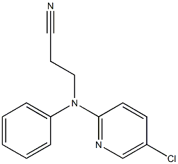 3-[(5-chloropyridin-2-yl)(phenyl)amino]propanenitrile Struktur