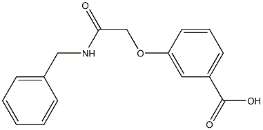 3-[(benzylcarbamoyl)methoxy]benzoic acid Struktur