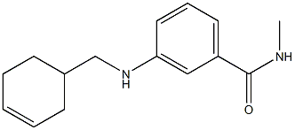 3-[(cyclohex-3-en-1-ylmethyl)amino]-N-methylbenzamide Struktur