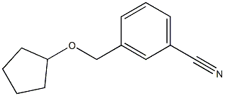 3-[(cyclopentyloxy)methyl]benzonitrile Struktur