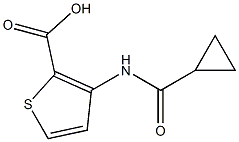 3-[(cyclopropylcarbonyl)amino]thiophene-2-carboxylic acid Struktur