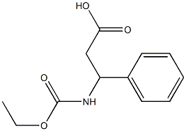 3-[(ethoxycarbonyl)amino]-3-phenylpropanoic acid Struktur