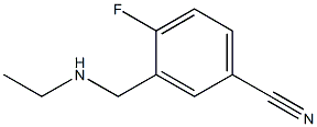 3-[(ethylamino)methyl]-4-fluorobenzonitrile Struktur