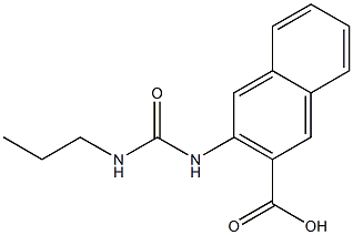 3-[(propylcarbamoyl)amino]naphthalene-2-carboxylic acid Struktur