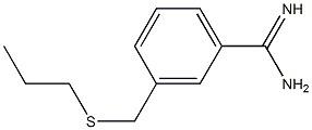 3-[(propylsulfanyl)methyl]benzene-1-carboximidamide Struktur