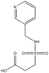 3-[(pyridin-3-ylmethyl)sulfamoyl]propanoic acid Struktur