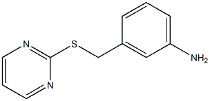 3-[(pyrimidin-2-ylsulfanyl)methyl]aniline Struktur