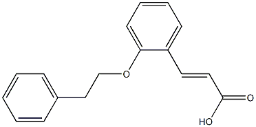 3-[2-(2-phenylethoxy)phenyl]prop-2-enoic acid Struktur