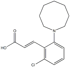 3-[2-(azocan-1-yl)-6-chlorophenyl]prop-2-enoic acid Struktur