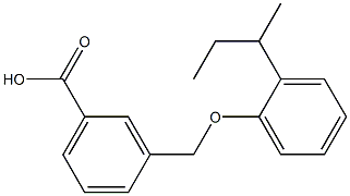 3-[2-(butan-2-yl)phenoxymethyl]benzoic acid Struktur