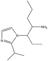 3-[2-(propan-2-yl)-1H-imidazol-1-yl]heptan-4-amine Struktur