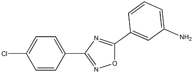 3-[3-(4-chlorophenyl)-1,2,4-oxadiazol-5-yl]aniline Struktur