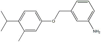 3-[3-methyl-4-(propan-2-yl)phenoxymethyl]aniline Struktur