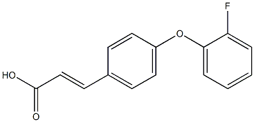 3-[4-(2-fluorophenoxy)phenyl]prop-2-enoic acid Struktur