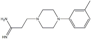 3-[4-(3-methylphenyl)piperazin-1-yl]propanimidamide Struktur